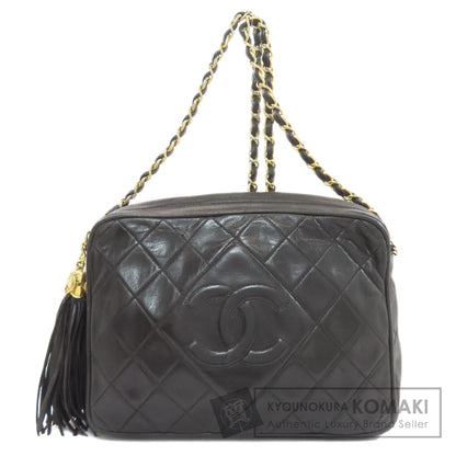 CHANEL ChainShoulder Matelasse Fringe GoldHardware Shoulder Bag Lambskin Ladies [Used]