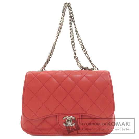 シャネル チェーンショルダー マトラッセ シルバー金具 ショルダーバッグ ラムスキン レディース 【中古】【CHANEL】