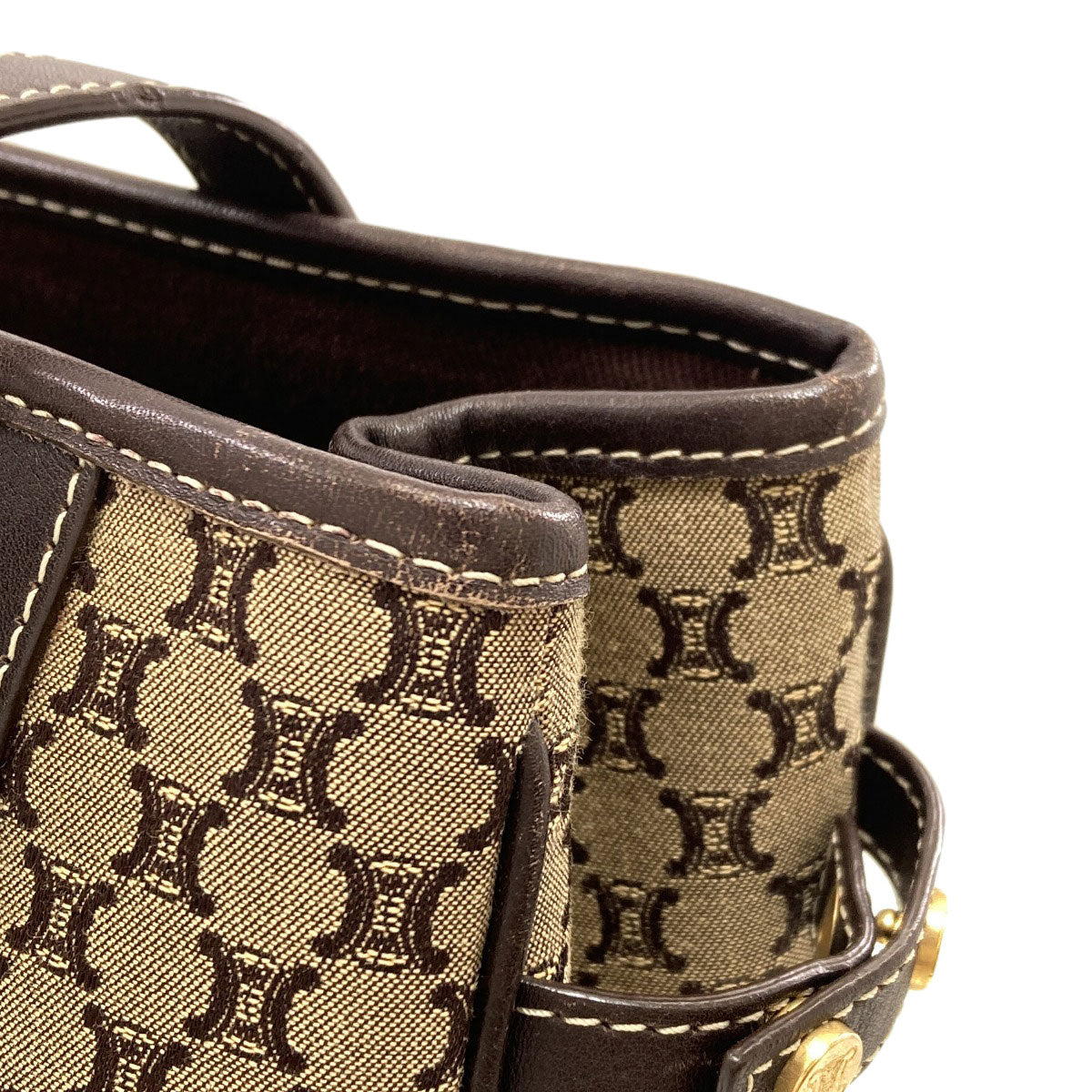 CELINE Macadam pattern Handbag Canvas Ladies [Used]
