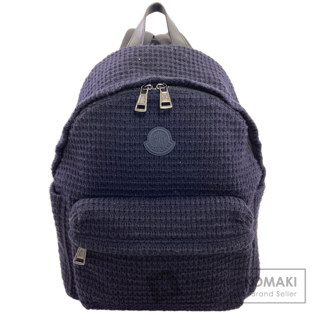 MONCLER logo Backpack Â· Daypack wool Ladies [Used]