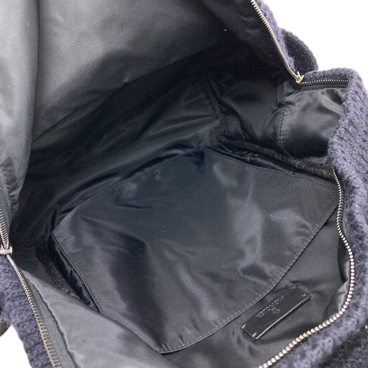MONCLER logo Backpack Â· Daypack wool Ladies [Used]
