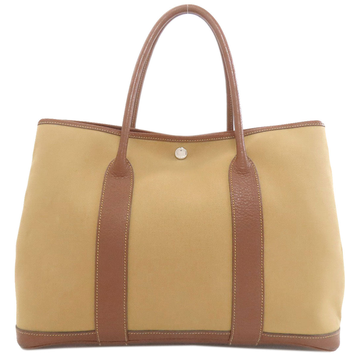HERMES Garden Party PM Silver Hardware Tote Bag Tower ash Ladies [Used]