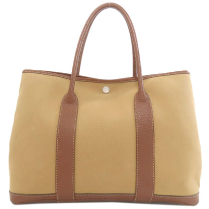 HERMES Garden Party PM Silver Hardware Tote Bag Tower ash Ladies [Used]
