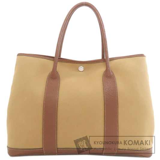 HERMES Garden Party PM Silver Hardware Tote Bag Tower ash Ladies [Used]