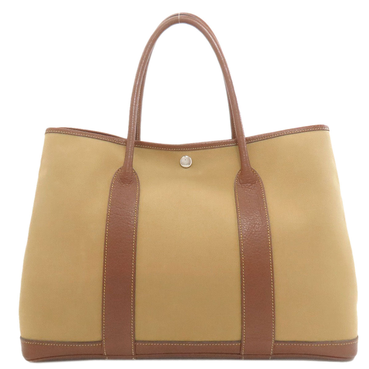 HERMES Garden Party PM Silver Hardware Tote Bag Tower ash Ladies [Used]
