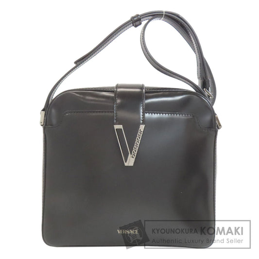 VERSACE logo Shoulder Bag Leather Ladies [Used]
