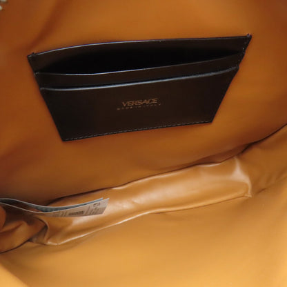 VERSACE logo Shoulder Bag Leather Ladies [Used]