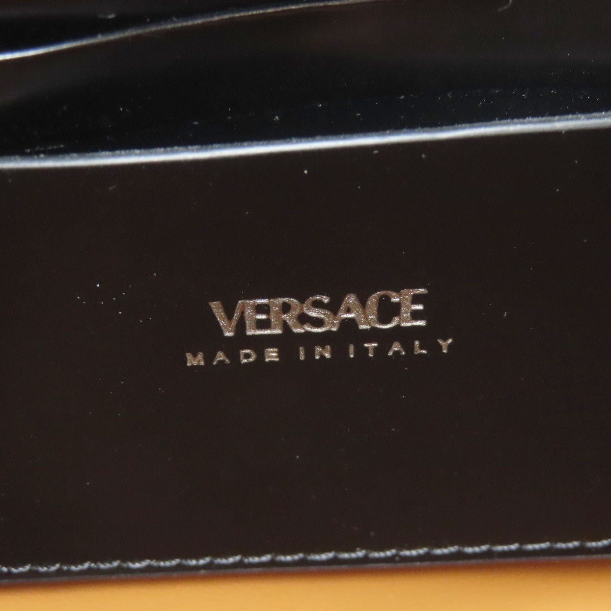 VERSACE logo Shoulder Bag Leather Ladies [Used]