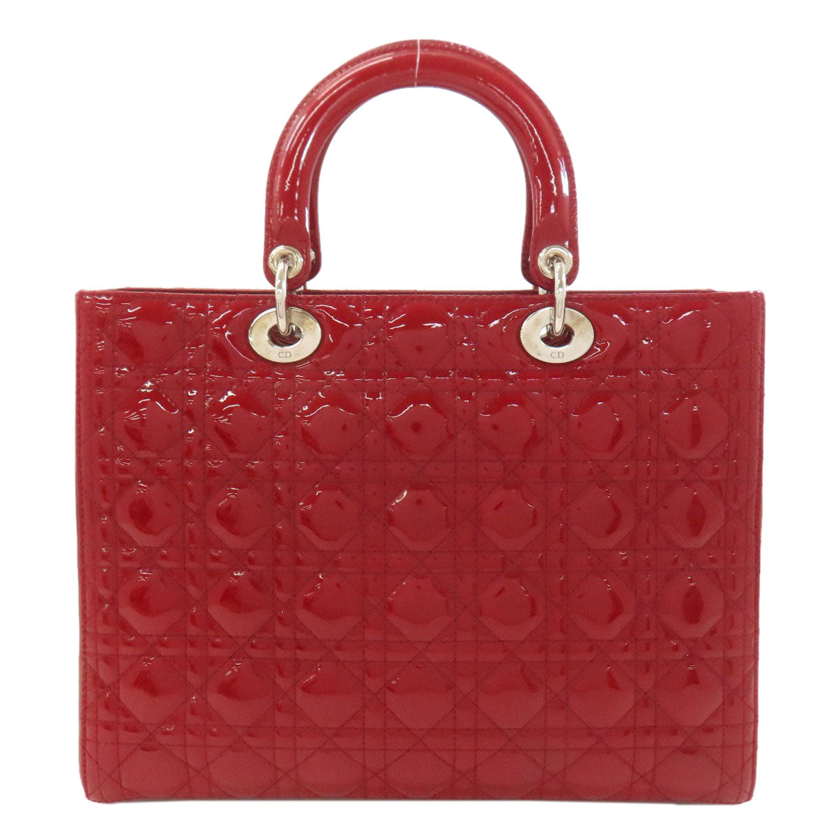 CHRISTIAN DIOR Lady Dior 2WAY Handbag Enamel Ladies [Used]