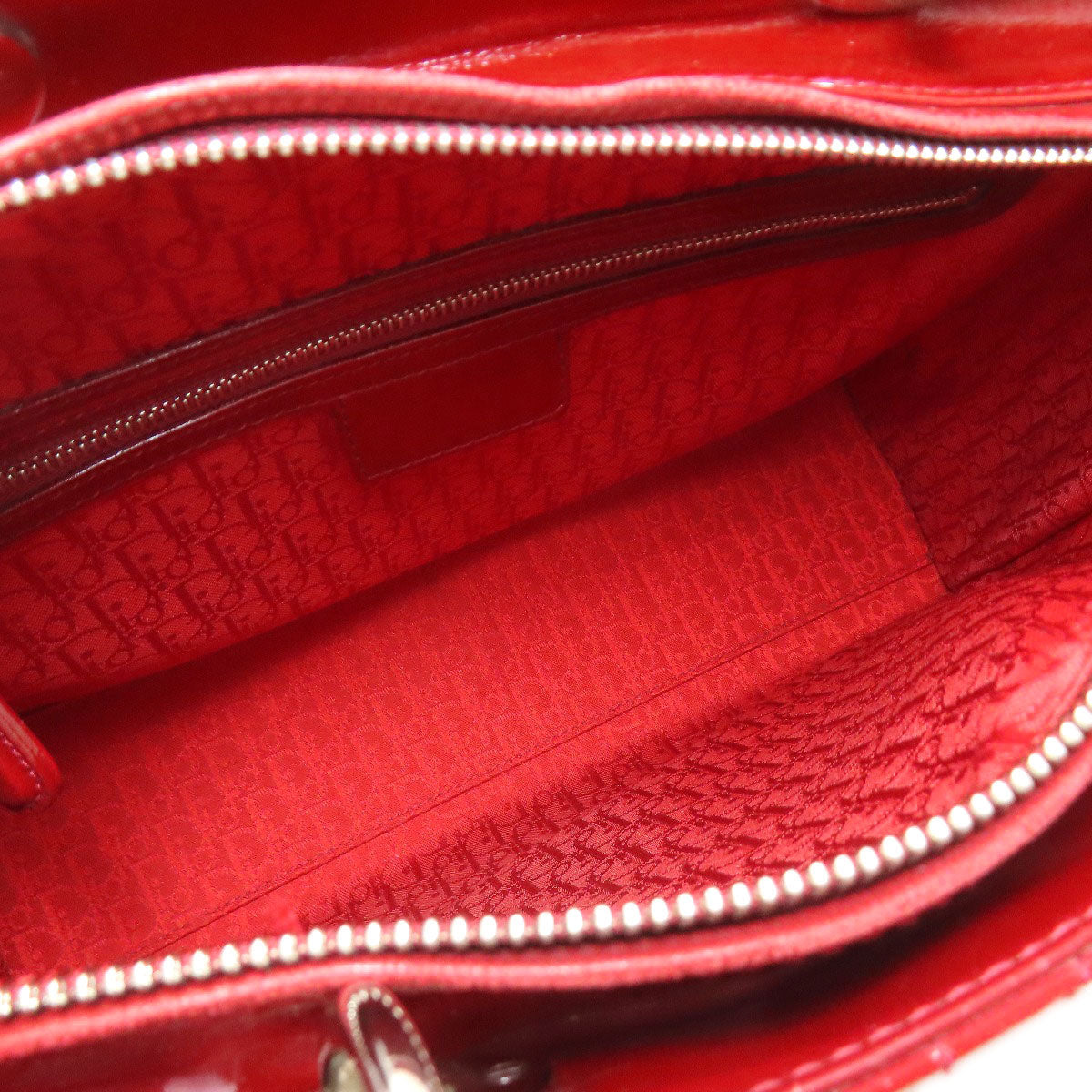 CHRISTIAN DIOR Lady Dior 2WAY Handbag Enamel Ladies [Used]