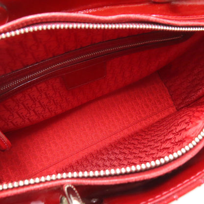 CHRISTIAN DIOR Lady Dior 2WAY Handbag Enamel Ladies [Used]