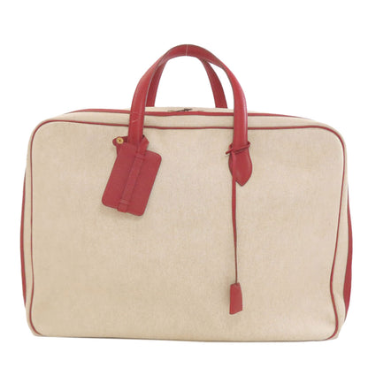エルメス ヴィクトリア50 ゴールド金具 ボストンバッグ トリヨン/トワルアッシュ レディース 【中古】【HERMES】