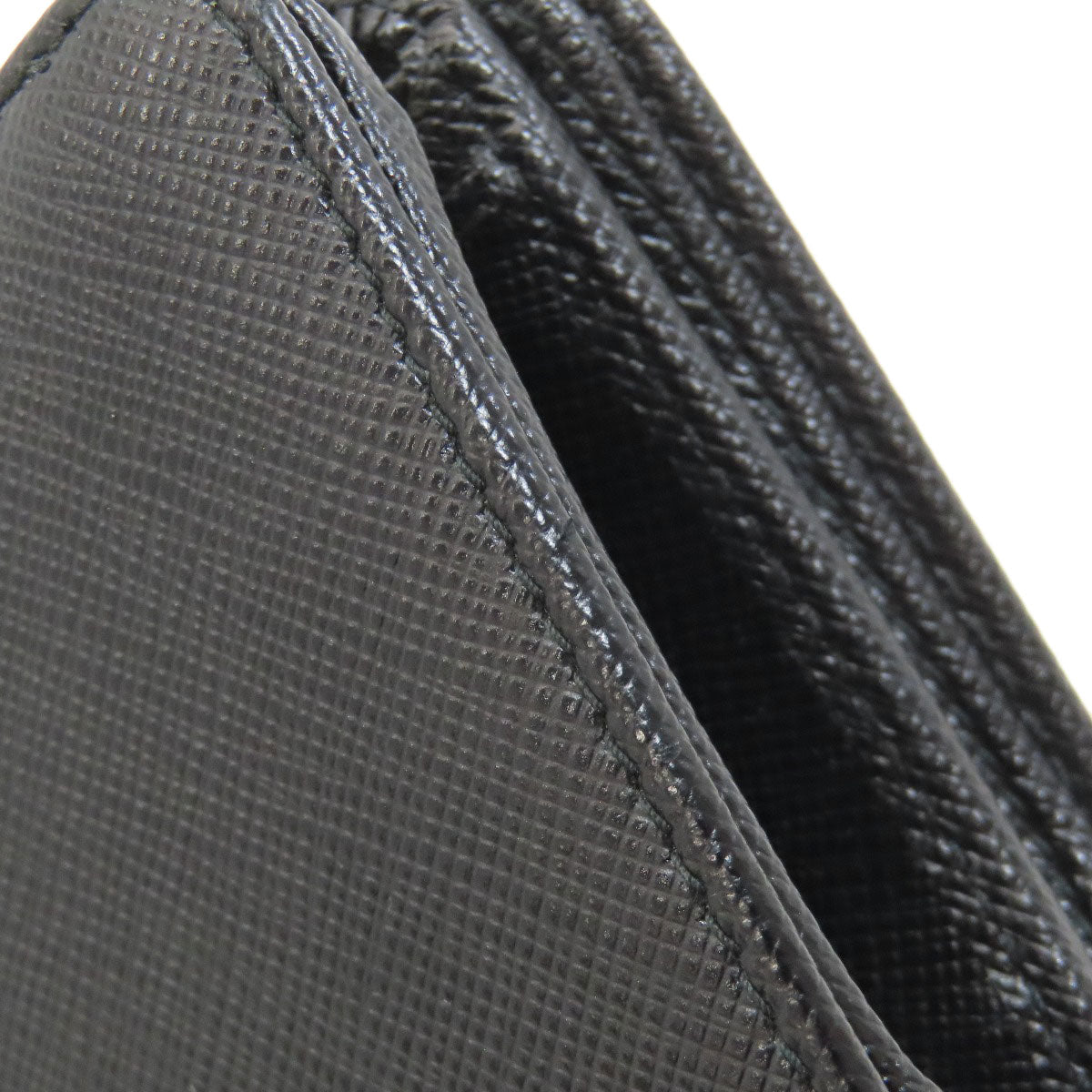 PRADA 1ML225 Lip charm Bifold Wallet with Coin Pocket Safiano Ladies [Used]