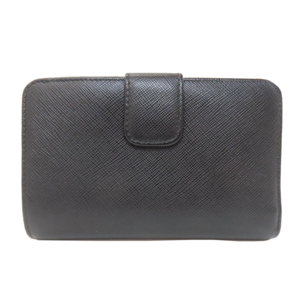 PRADA 1ML225 Lip charm Bifold Wallet with Coin Pocket Safiano Ladies [Used]