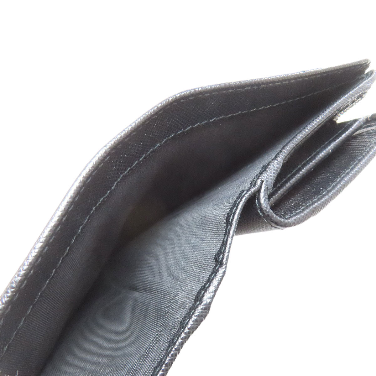 PRADA 1ML225 Lip charm Bifold Wallet with Coin Pocket Safiano Ladies [Used]