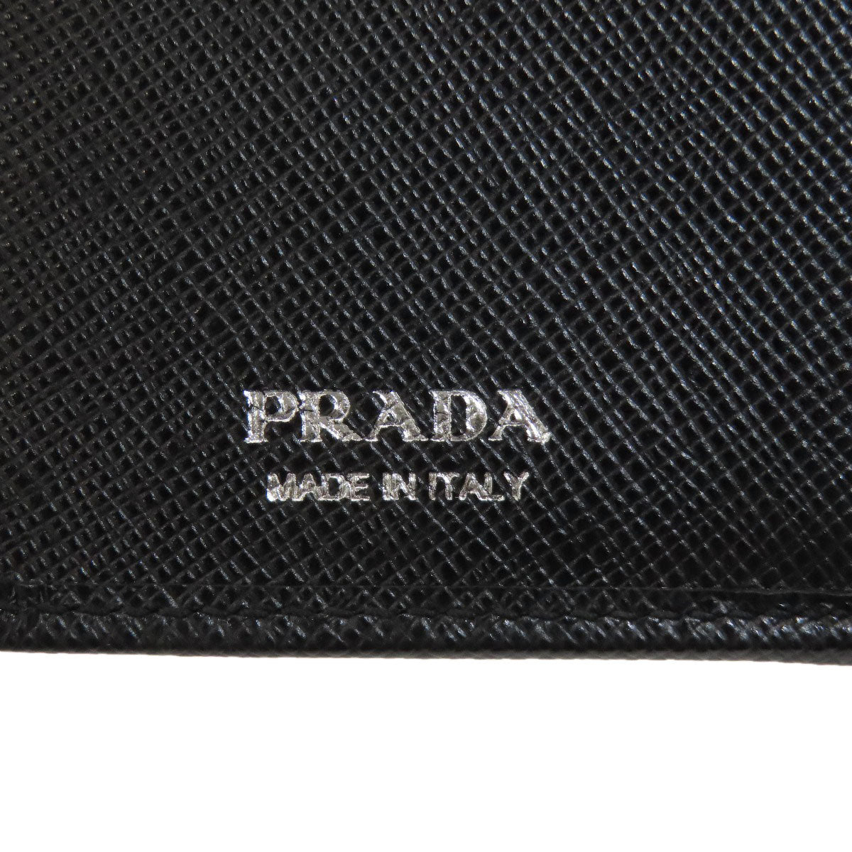 PRADA 1ML225 Lip charm Bifold Wallet with Coin Pocket Safiano Ladies [Used]
