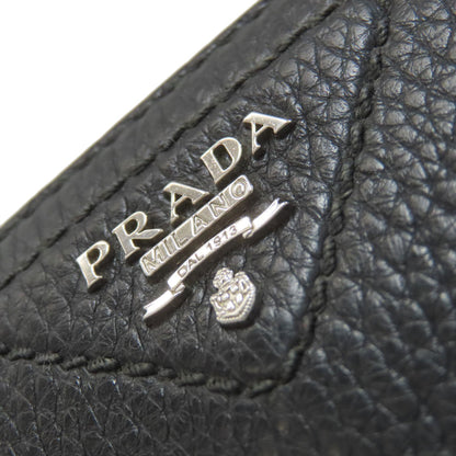 PRADA Triangle Long wallet (with coin pocket) Leather Ladies [Used]