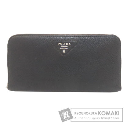 PRADA Triangle Long wallet (with coin pocket) Leather Ladies [Used]