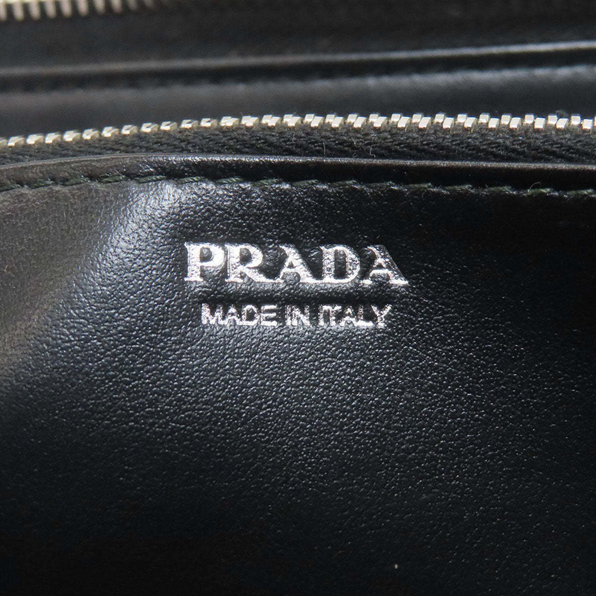 PRADA Triangle Long wallet (with coin pocket) Leather Ladies [Used]