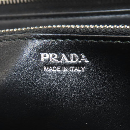 PRADA Triangle Long wallet (with coin pocket) Leather Ladies [Used]