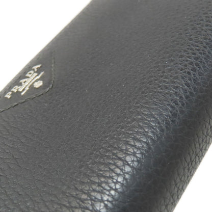 PRADA Triangle Long wallet (with coin pocket) Leather Ladies [Used]