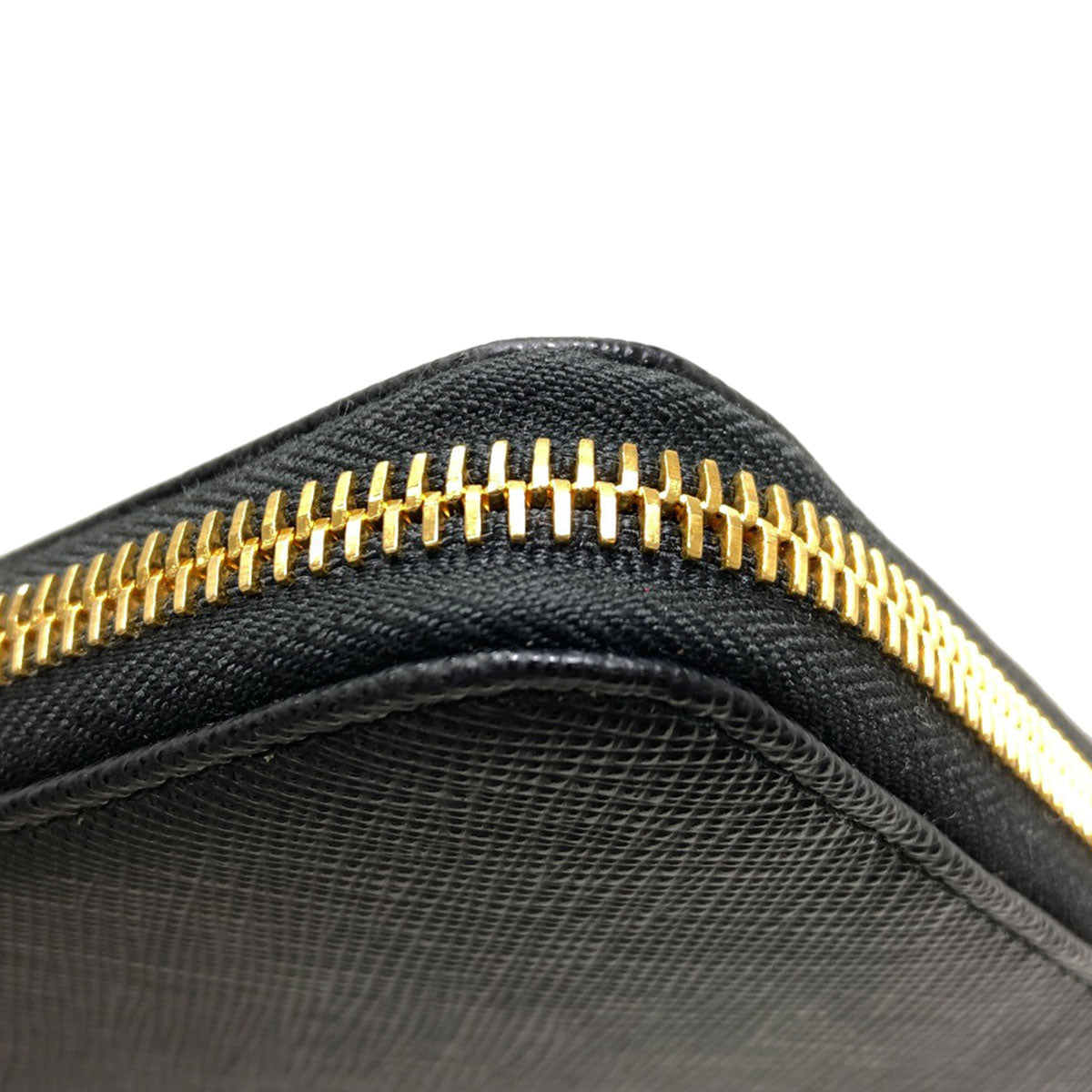 PRADA logo Long wallet (with coin pocket) Safiano Ladies [Used]
