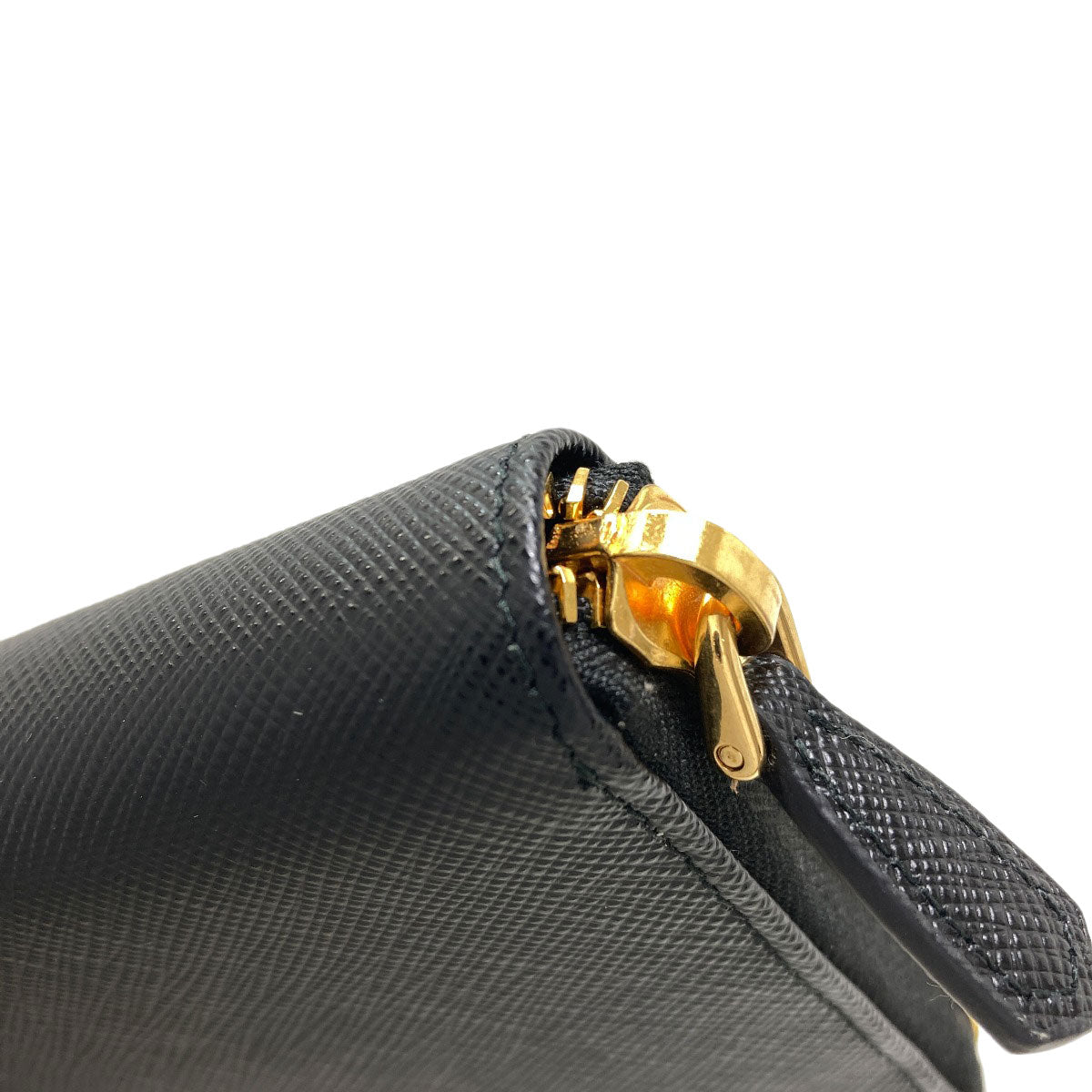 PRADA logo Long wallet (with coin pocket) Safiano Ladies [Used]
