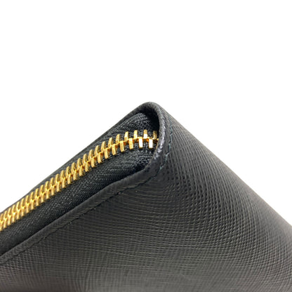 PRADA logo Long wallet (with coin pocket) Safiano Ladies [Used]