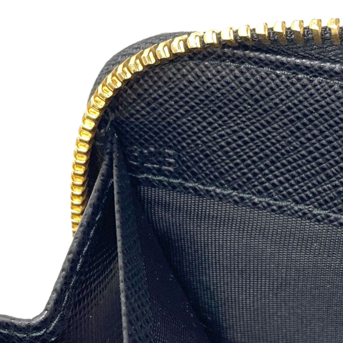 PRADA logo Long wallet (with coin pocket) Safiano Ladies [Used]
