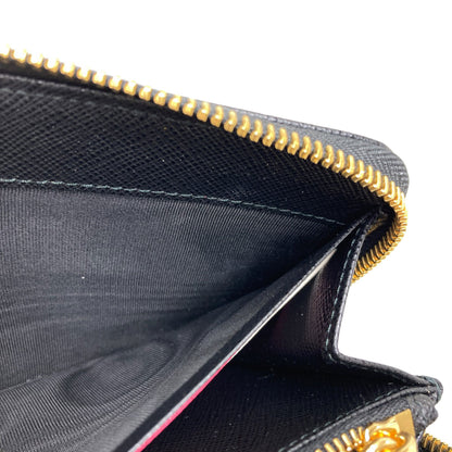 PRADA logo Long wallet (with coin pocket) Safiano Ladies [Used]