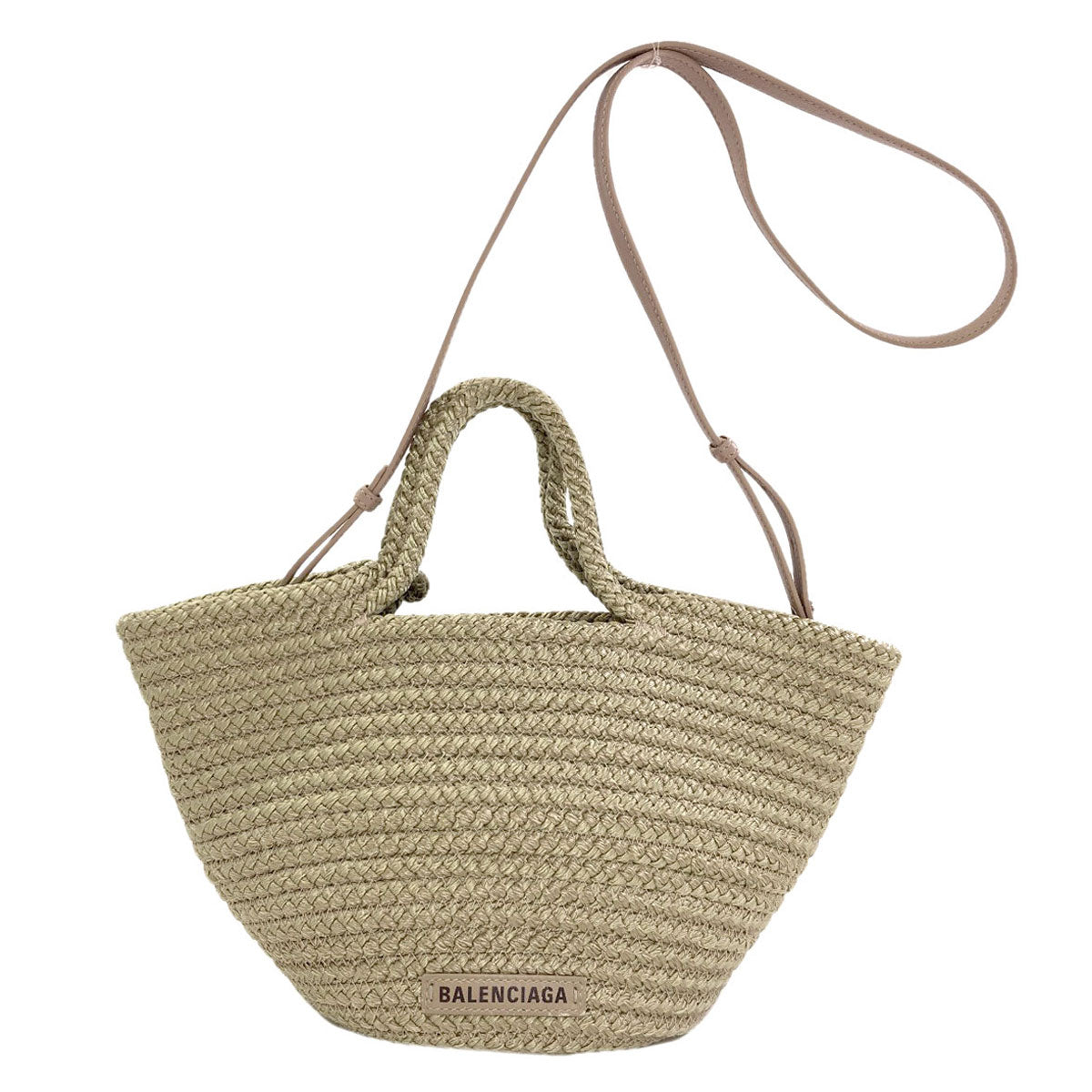 BALENCIAGA 695612 Ibiza Small Basket 2WAY Handbag Nylon Ladies [Used]