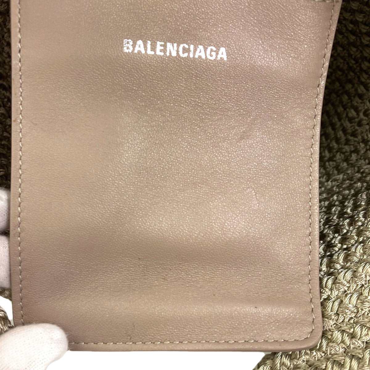 BALENCIAGA 695612 Ibiza Small Basket 2WAY Handbag Nylon Ladies [Used]