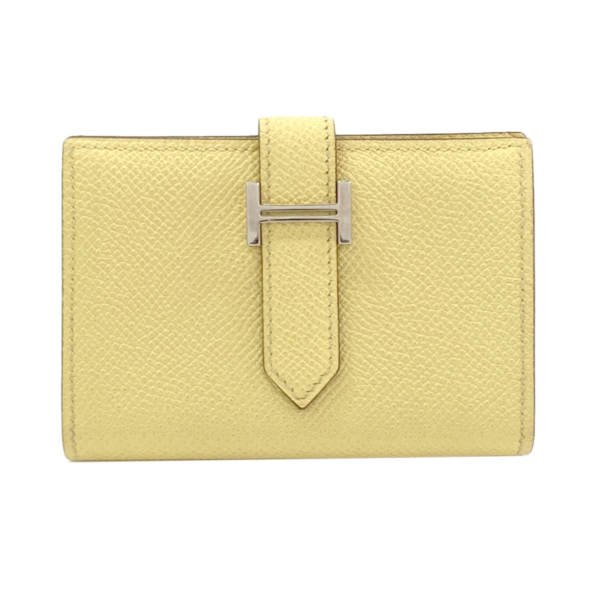 HERMES Bearn Mini SilverHardware coin purse Epsom Ladies [Used]