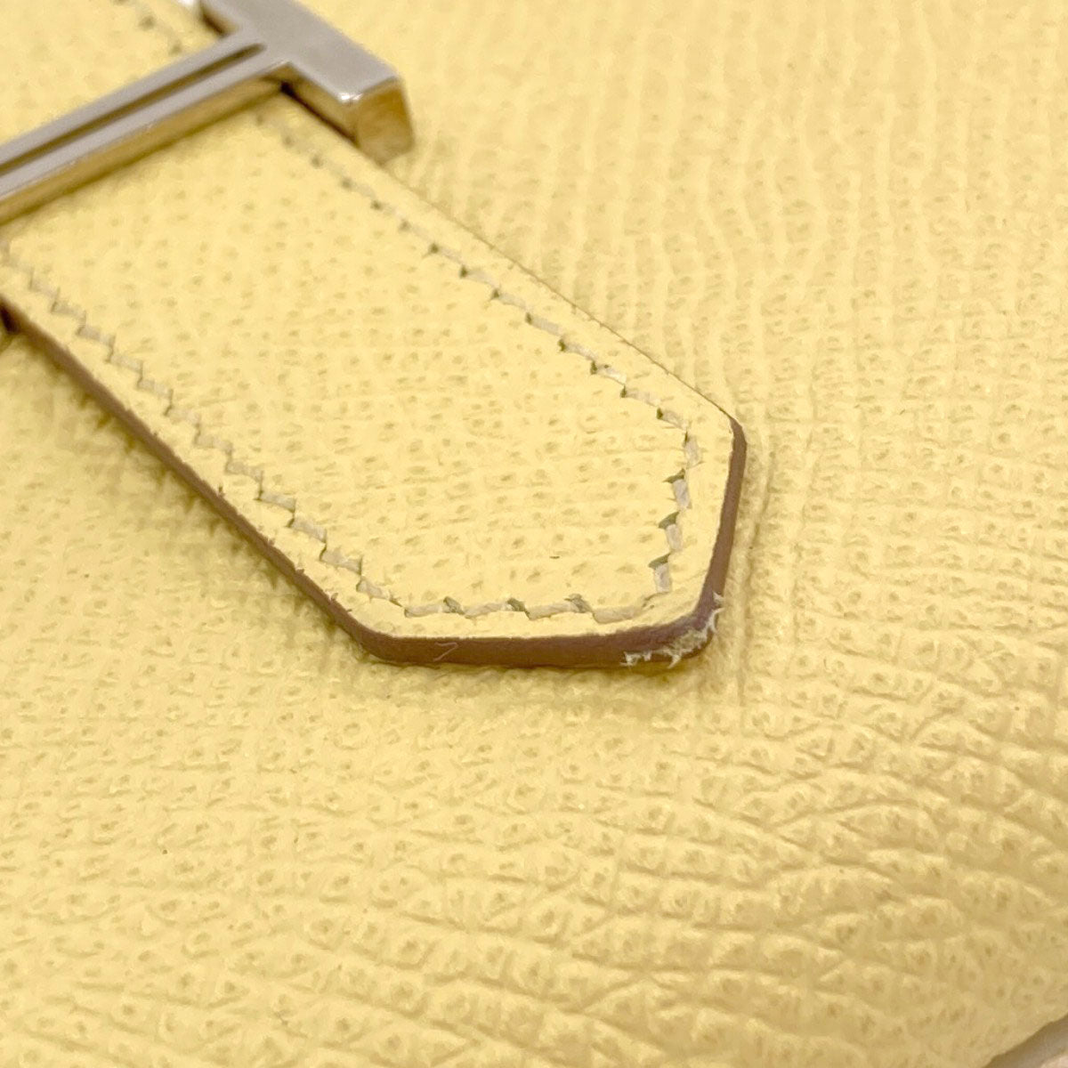 HERMES Bearn Mini SilverHardware coin purse Epsom Ladies [Used]