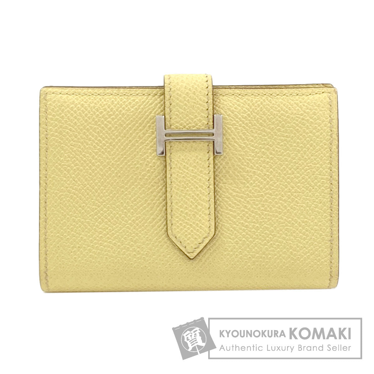 HERMES Bearn Mini SilverHardware coin purse Epsom Ladies [Used]