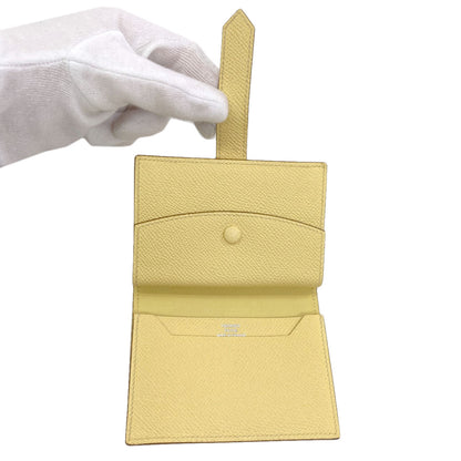 HERMES Bearn Mini SilverHardware coin purse Epsom Ladies [Used]