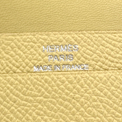 HERMES Bearn Mini SilverHardware coin purse Epsom Ladies [Used]