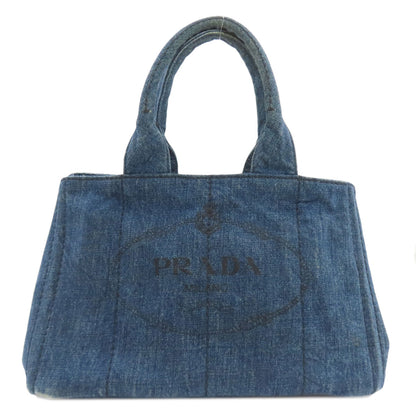 プラダ カナパ トートバッグ デニム レディース 【中古】【PRADA】