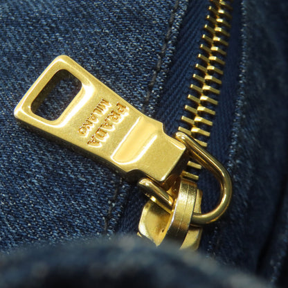 プラダ カナパ トートバッグ デニム レディース 【中古】【PRADA】