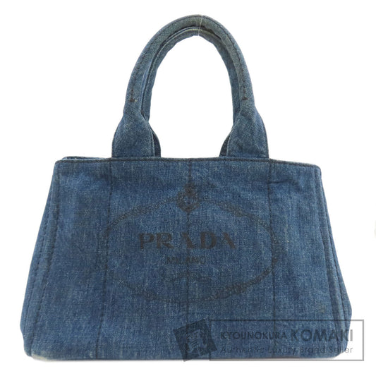 プラダ カナパ トートバッグ デニム レディース 【中古】【PRADA】