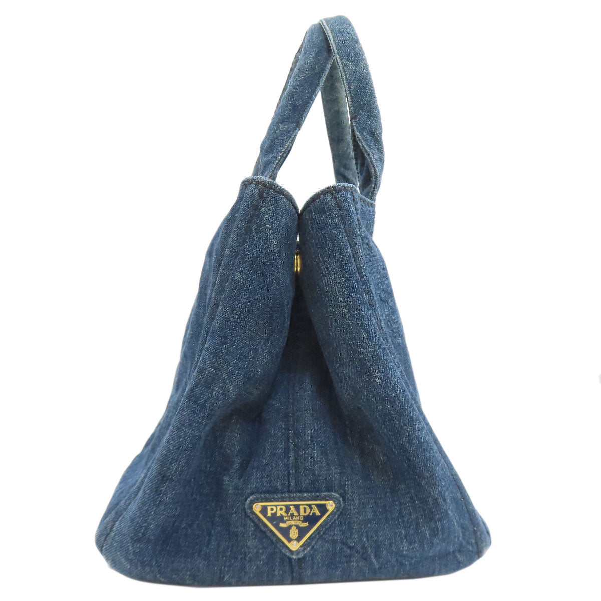 プラダ カナパ トートバッグ デニム レディース 【中古】【PRADA】