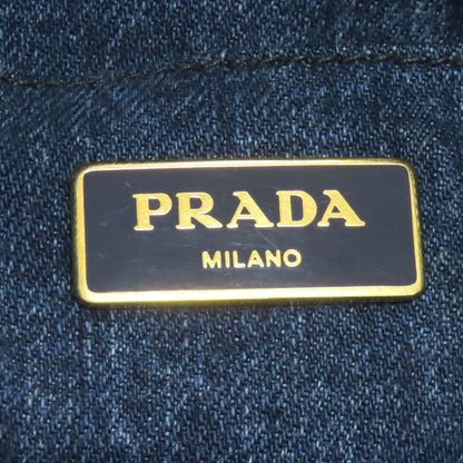 プラダ カナパ トートバッグ デニム レディース 【中古】【PRADA】