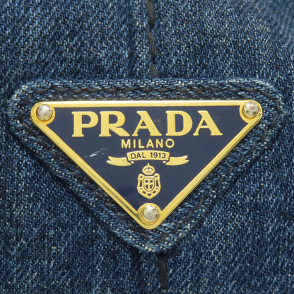 プラダ カナパ トートバッグ デニム レディース 【中古】【PRADA】