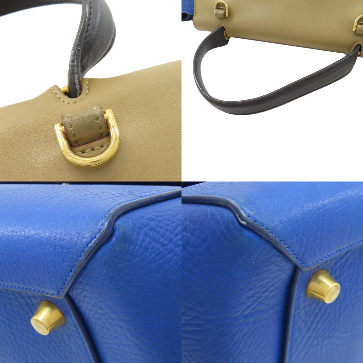 セリーヌ ベルトバッグ 2WAY ハンドバッグ カーフ レディース 【中古】【CELINE】
