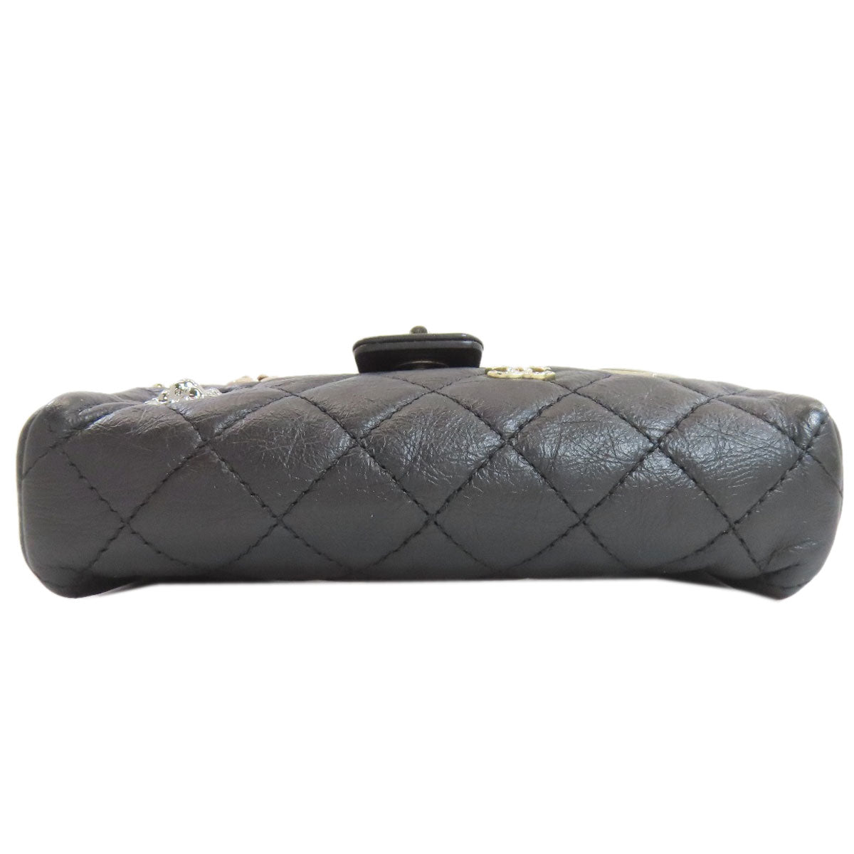 CHANEL Mini ChainShoulder Matelasse SilverHardware Shoulder Bag Lambskin Ladies [Used]