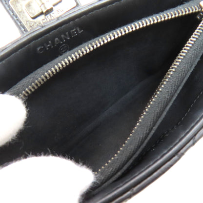 CHANEL Mini ChainShoulder Matelasse SilverHardware Shoulder Bag Lambskin Ladies [Used]