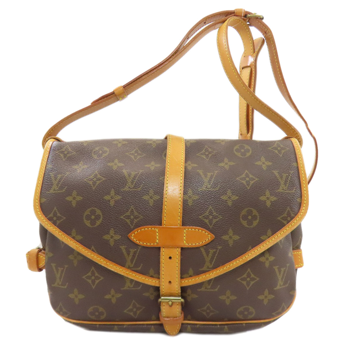 ルイヴィトン M40710 ソミュールMM ショルダーバッグ モノグラムキャンバス レディース 【中古】【LOUIS VUITTON】
