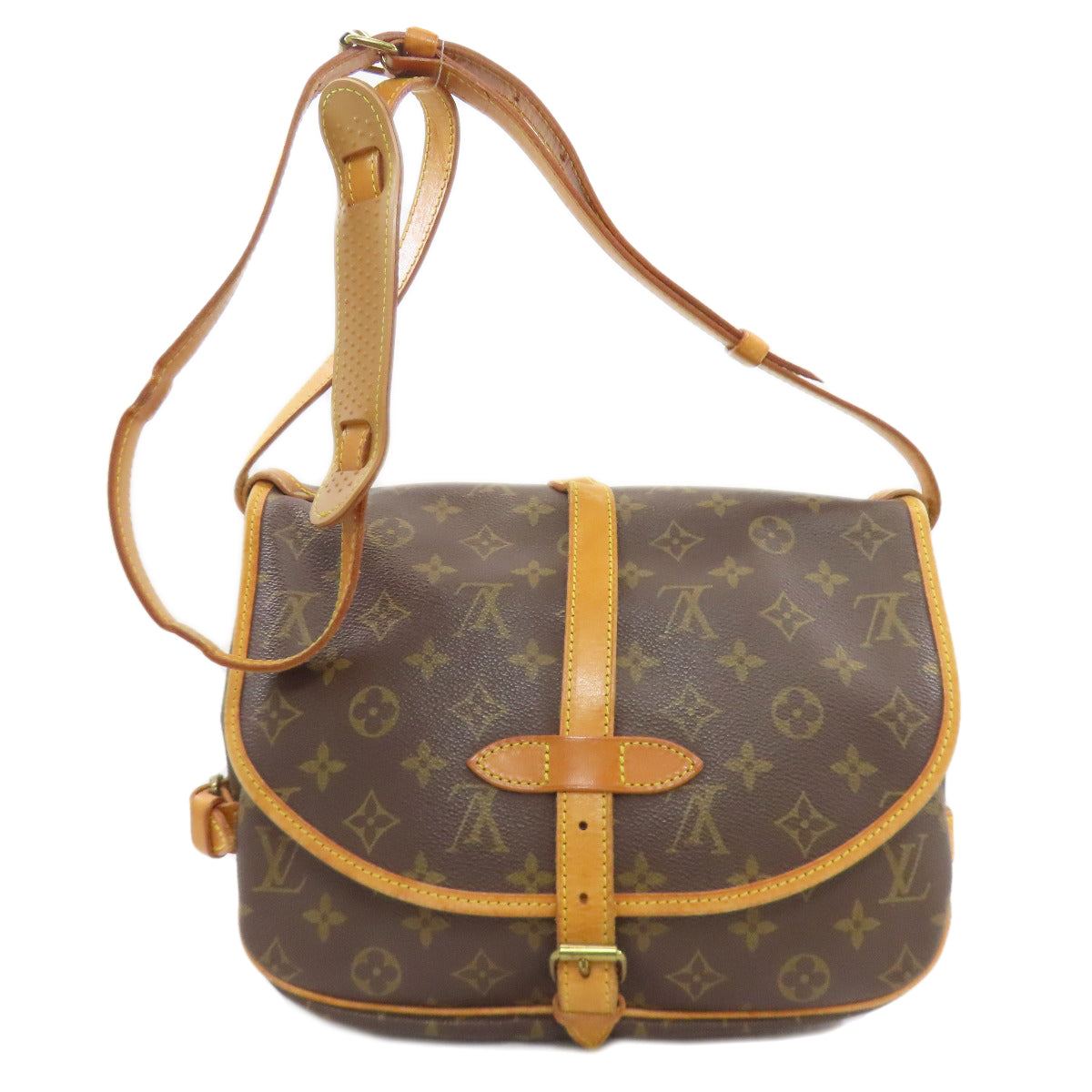 ルイヴィトン M40710 ソミュールMM ショルダーバッグ モノグラムキャンバス レディース 【中古】【LOUIS VUITTON】