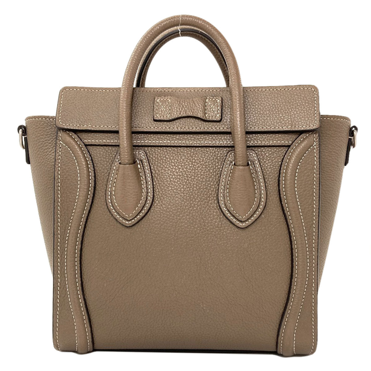 CELINE Luggage nano 2 WAY Handbag Calf Ladies [Used]