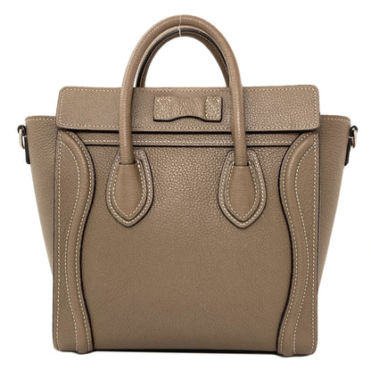 CELINE Luggage nano 2 WAY Handbag Calf Ladies [Used]